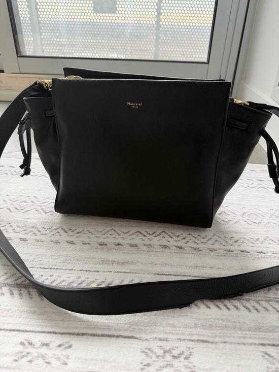 Moncrief Handbags - Moncrief London “Emily” Black Leather Bag – READ DESCRIPTION
